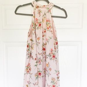 Floral Halter Shift Dress